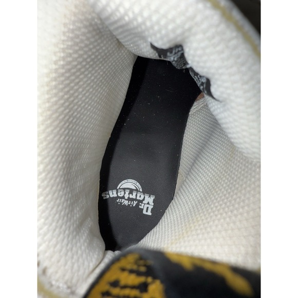 Dr. Martens Women's Devon Flower Leather Platform Boots - White Milled Sz 5 - Picture 4 of 11